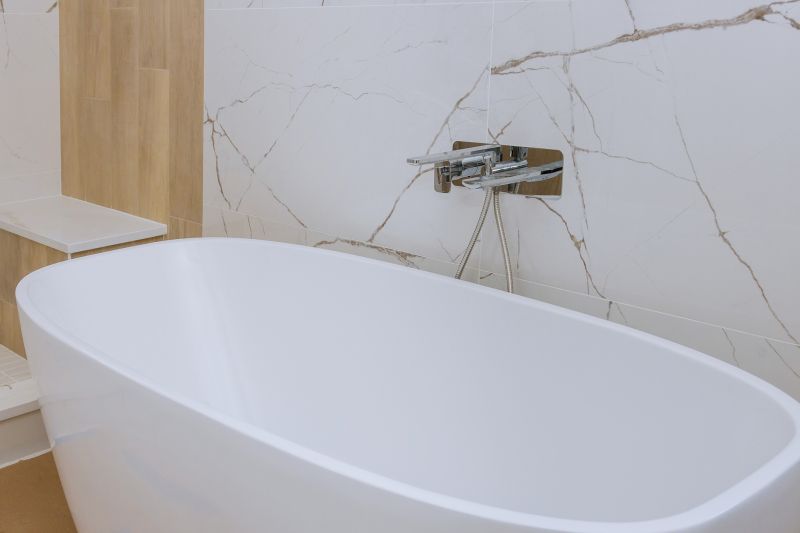 Elegant Bathtub with Modern Faucet